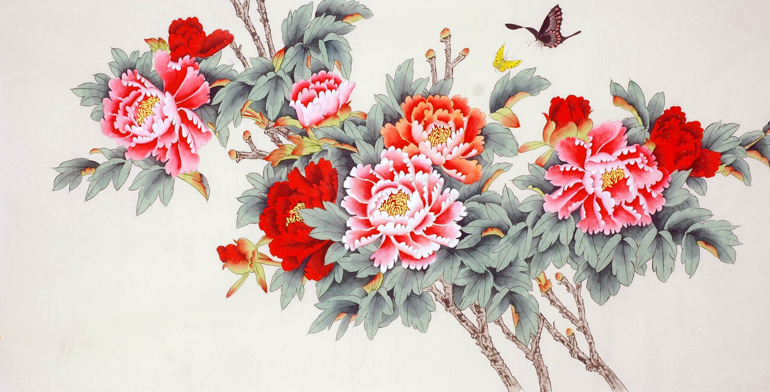 Chinese Peony Painting - CNAG008669