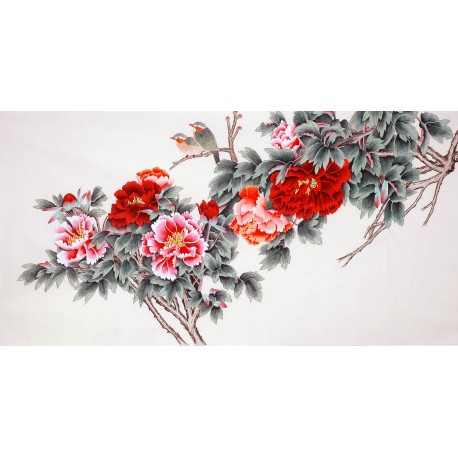 Chinese Peony Painting - CNAG008672