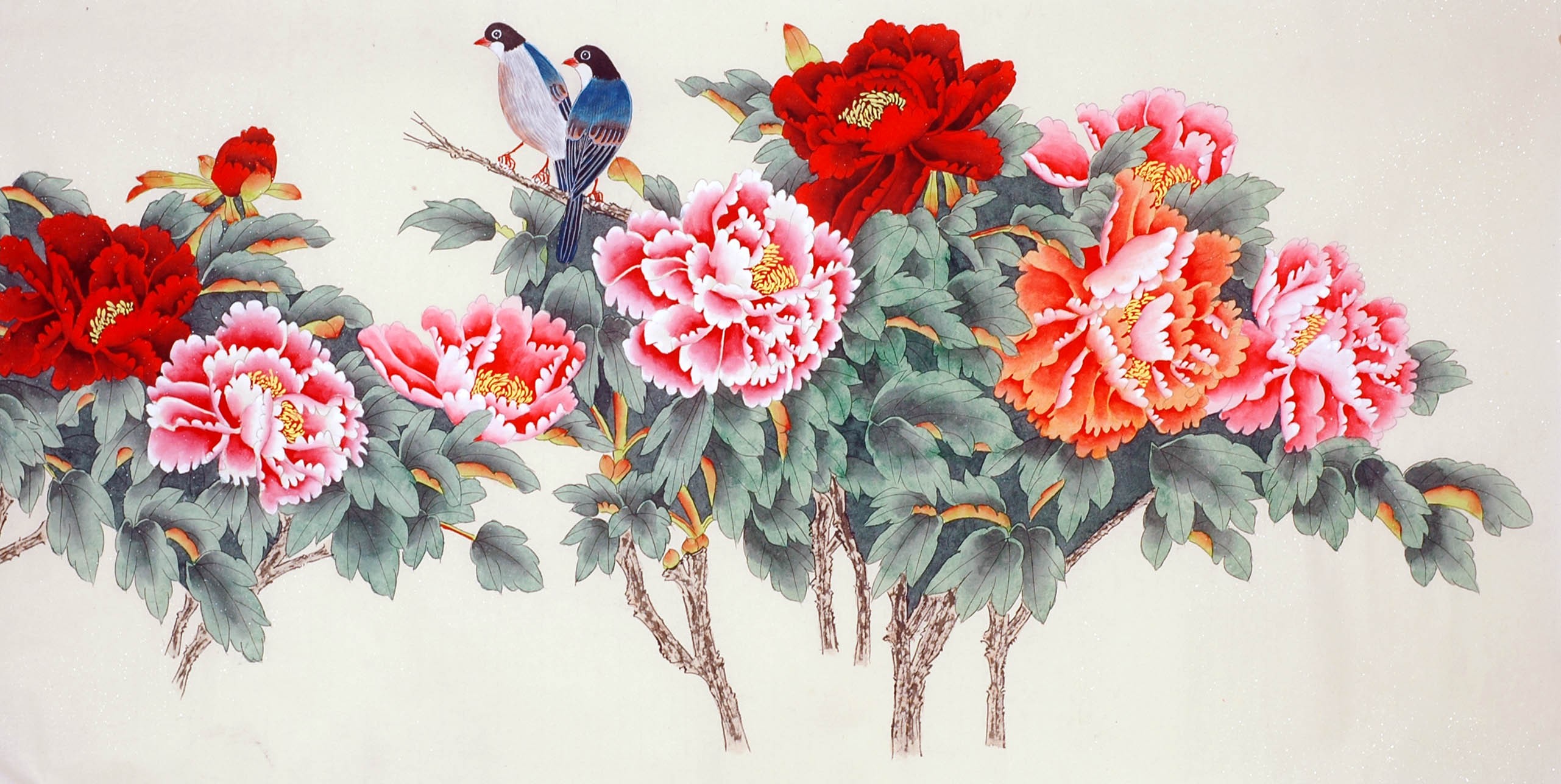 Chinese Peony Painting - CNAG008673