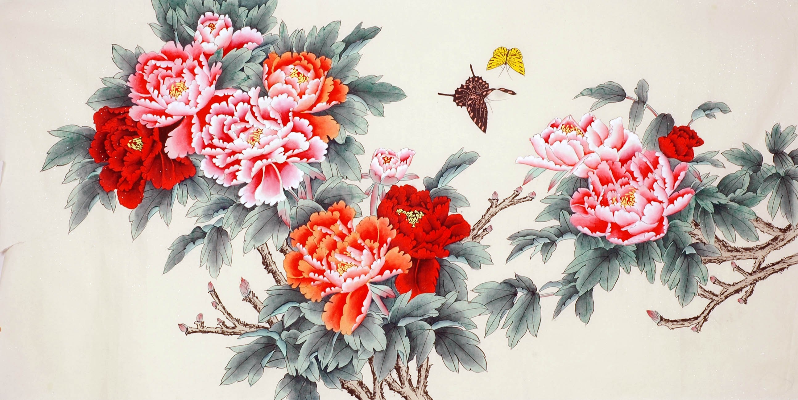 Chinese Peony Painting - CNAG008675