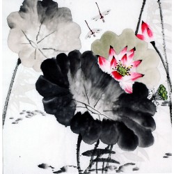 Chinese Lotus Painting - CNAG008683