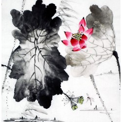 Chinese Lotus Painting - CNAG008685