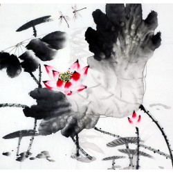 Chinese Lotus Painting - CNAG008687