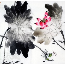 Chinese Lotus Painting - CNAG008688