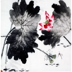 Chinese Lotus Painting - CNAG008689
