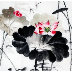 Chinese Lotus Painting - CNAG008690