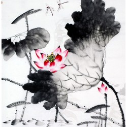 Chinese Lotus Painting - CNAG008691