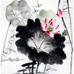 Chinese Lotus Painting - CNAG008700