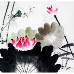 Chinese Lotus Painting - CNAG008701
