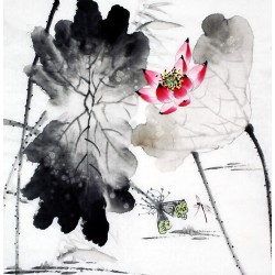 Chinese Lotus Painting - CNAG008703
