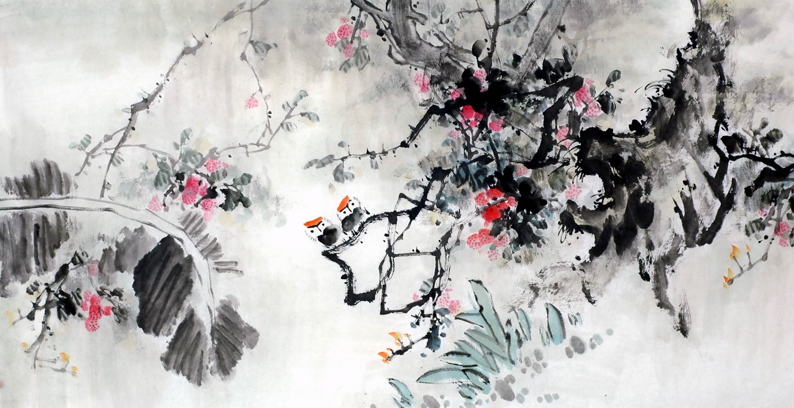 Chinese Flowers&Trees Painting - CNAG008705