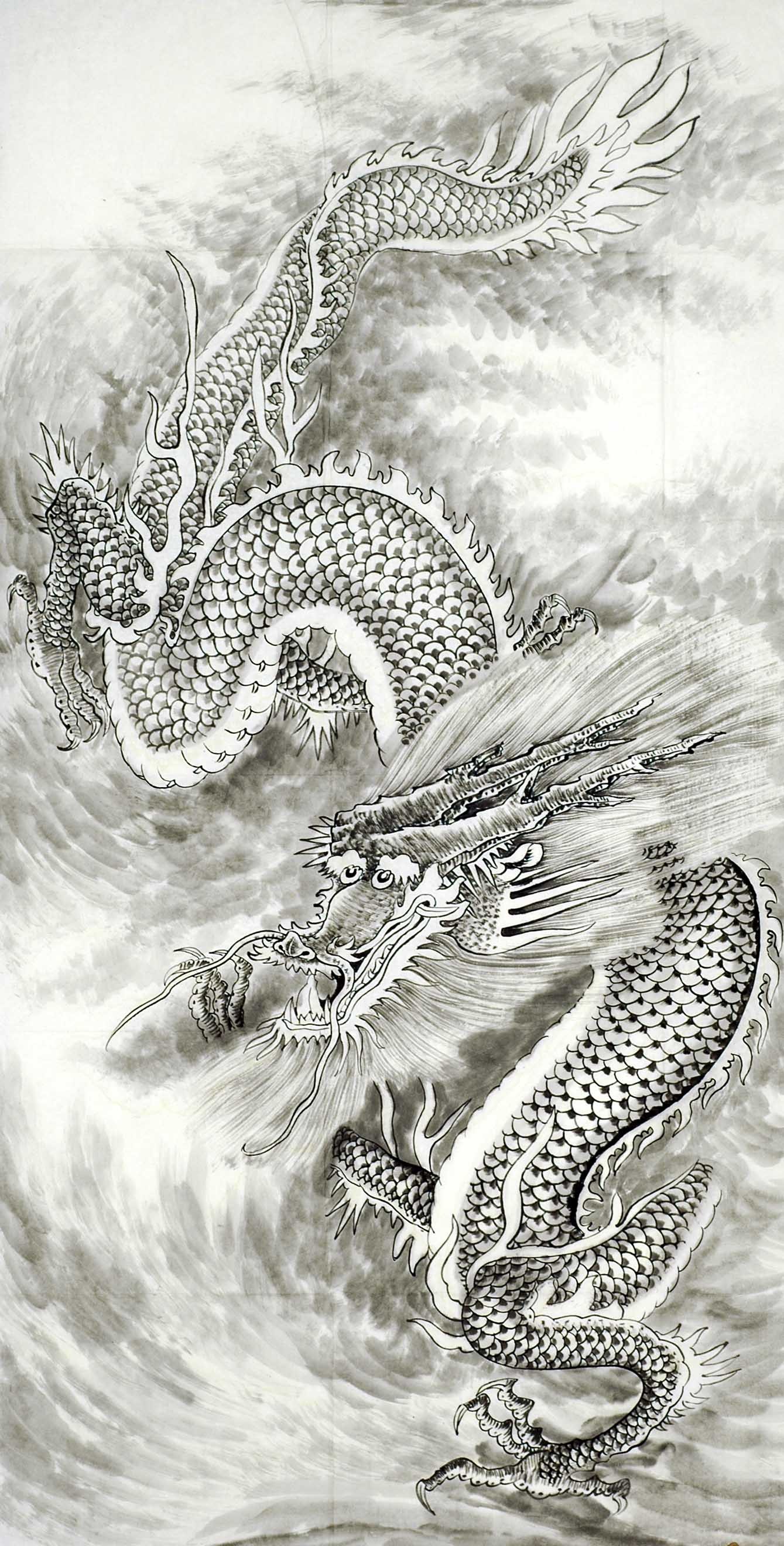Chinese Dragon Painting - CNAG008718