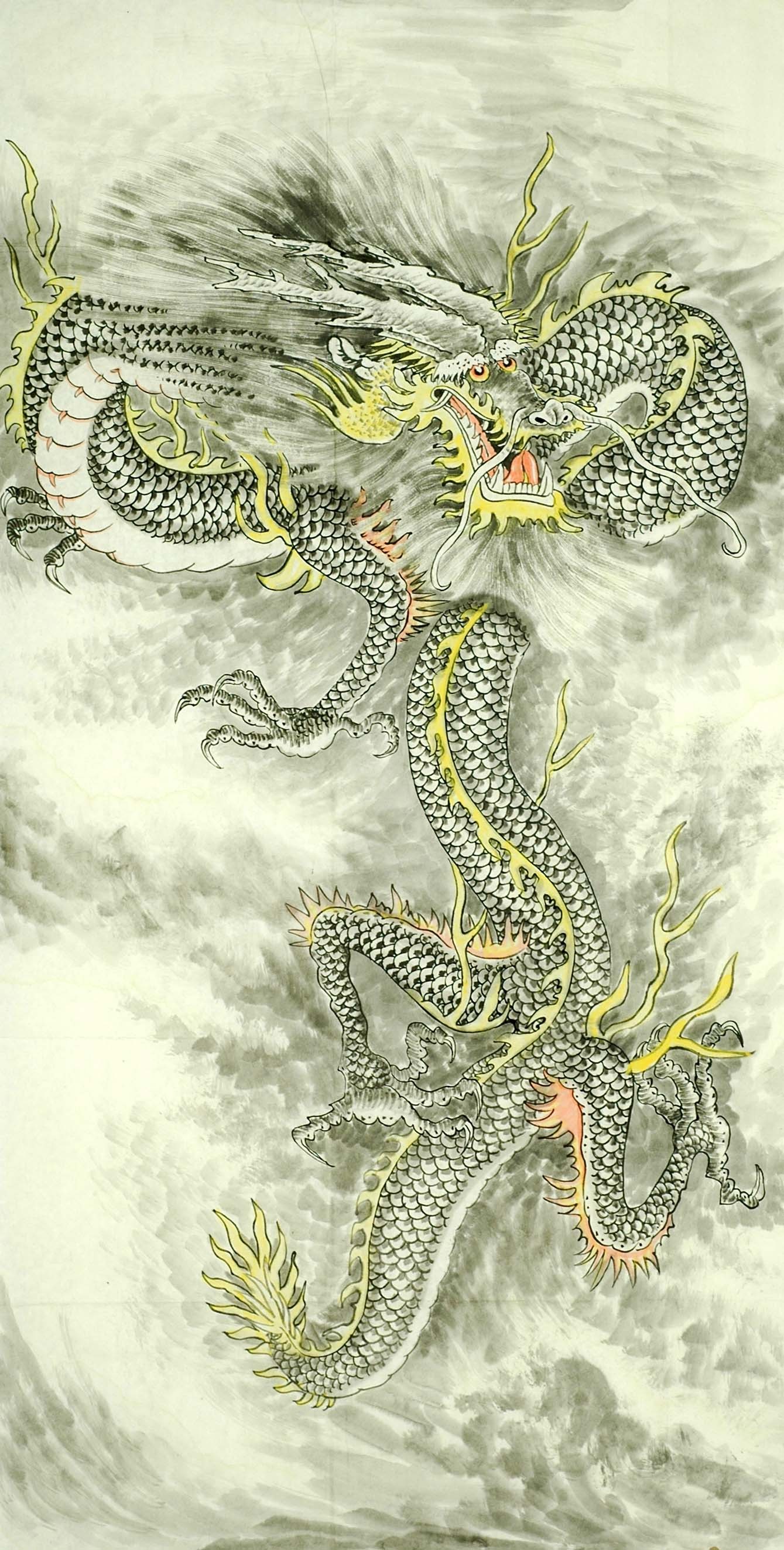 Chinese Dragon Painting - CNAG008725