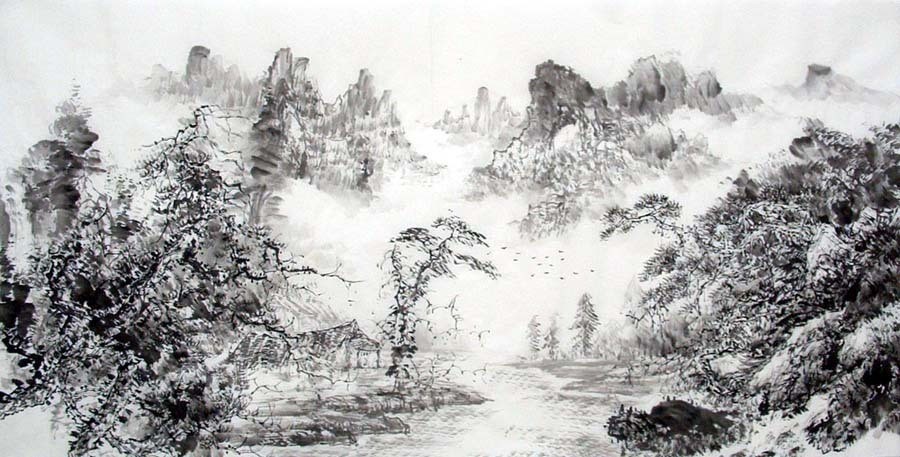 Chinese Landscape Painting - CNAG008740