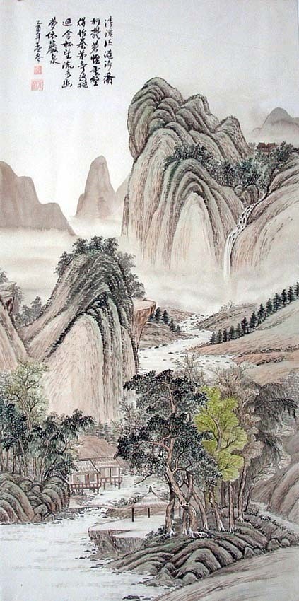 Chinese Landscape Painting - CNAG008743