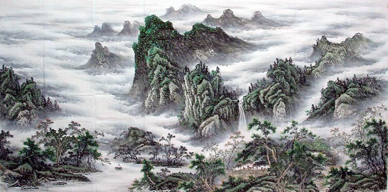 Chinese Landscape Painting - CNAG008744