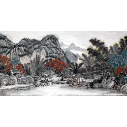 Chinese Landscape Painting - CNAG008782