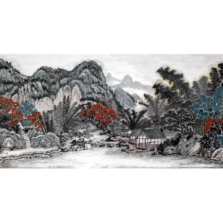 Chinese Landscape Painting - CNAG008782
