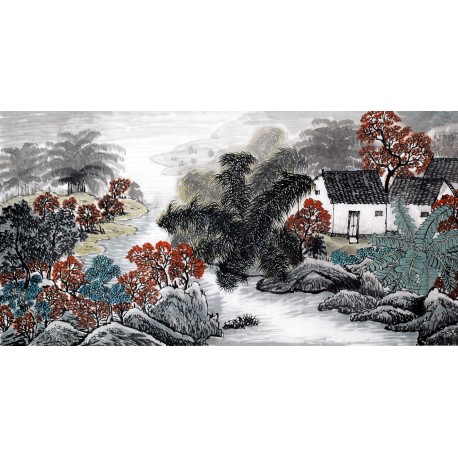 Chinese Landscape Painting - CNAG008784