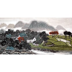 Chinese Landscape Painting - CNAG008785