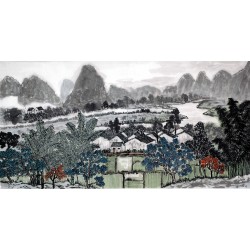 Chinese Landscape Painting - CNAG008786
