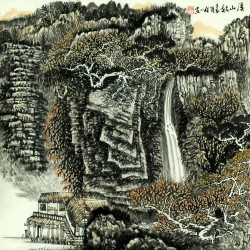 Chinese Landscape Painting - CNAG008788