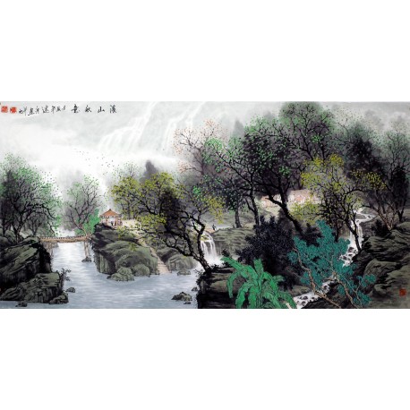 Chinese Landscape Painting - CNAG008798