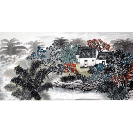 Chinese Landscape Painting - CNAG008802