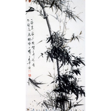 Chinese Ink Bamboo Painting - CNAG008816