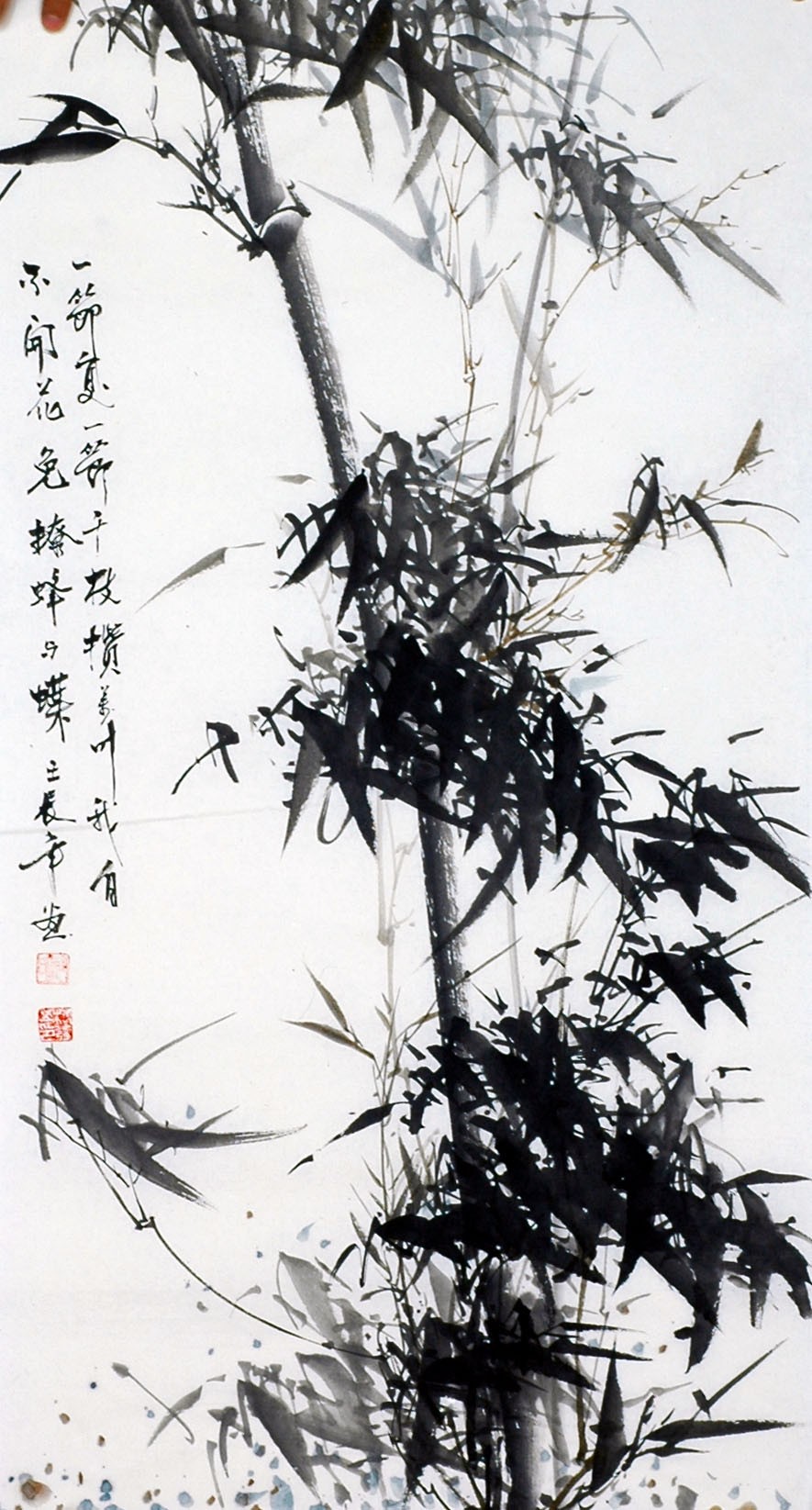 Chinese Ink Bamboo Painting - CNAG008816
