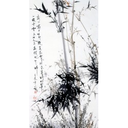 Chinese Ink Bamboo Painting - CNAG008817