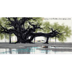 Chinese Aquarene Painting - CNAG008819