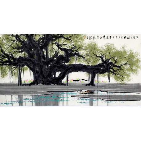 Chinese Aquarene Painting - CNAG008819