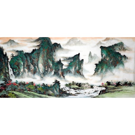 Chinese Landscape Painting - CNAG008820