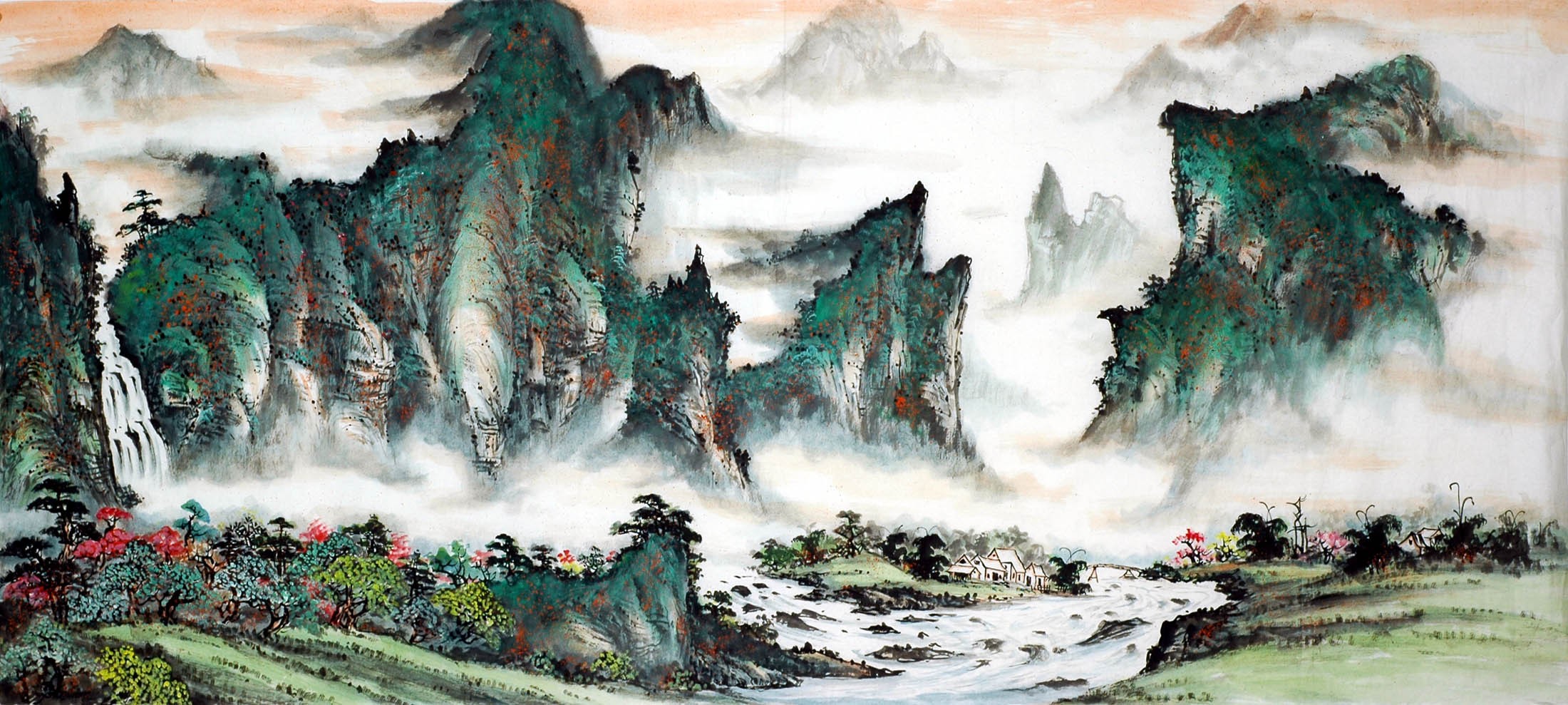Chinese Landscape Painting - CNAG008820