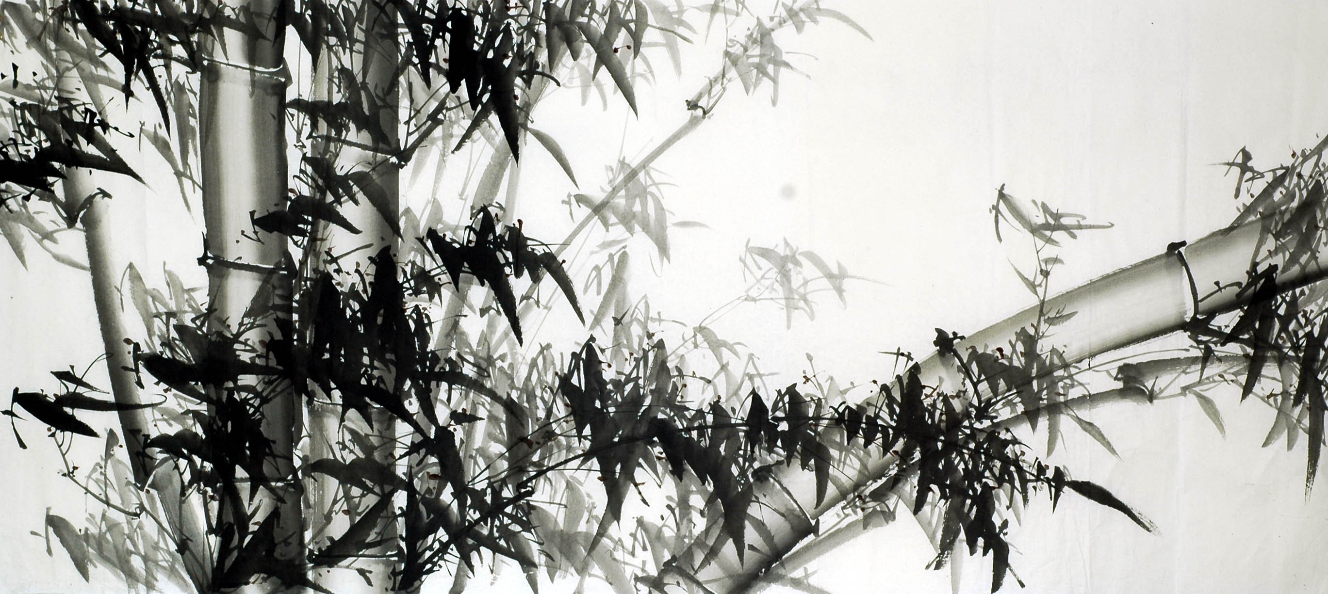 Chinese Ink Bamboo Painting - CNAG008821