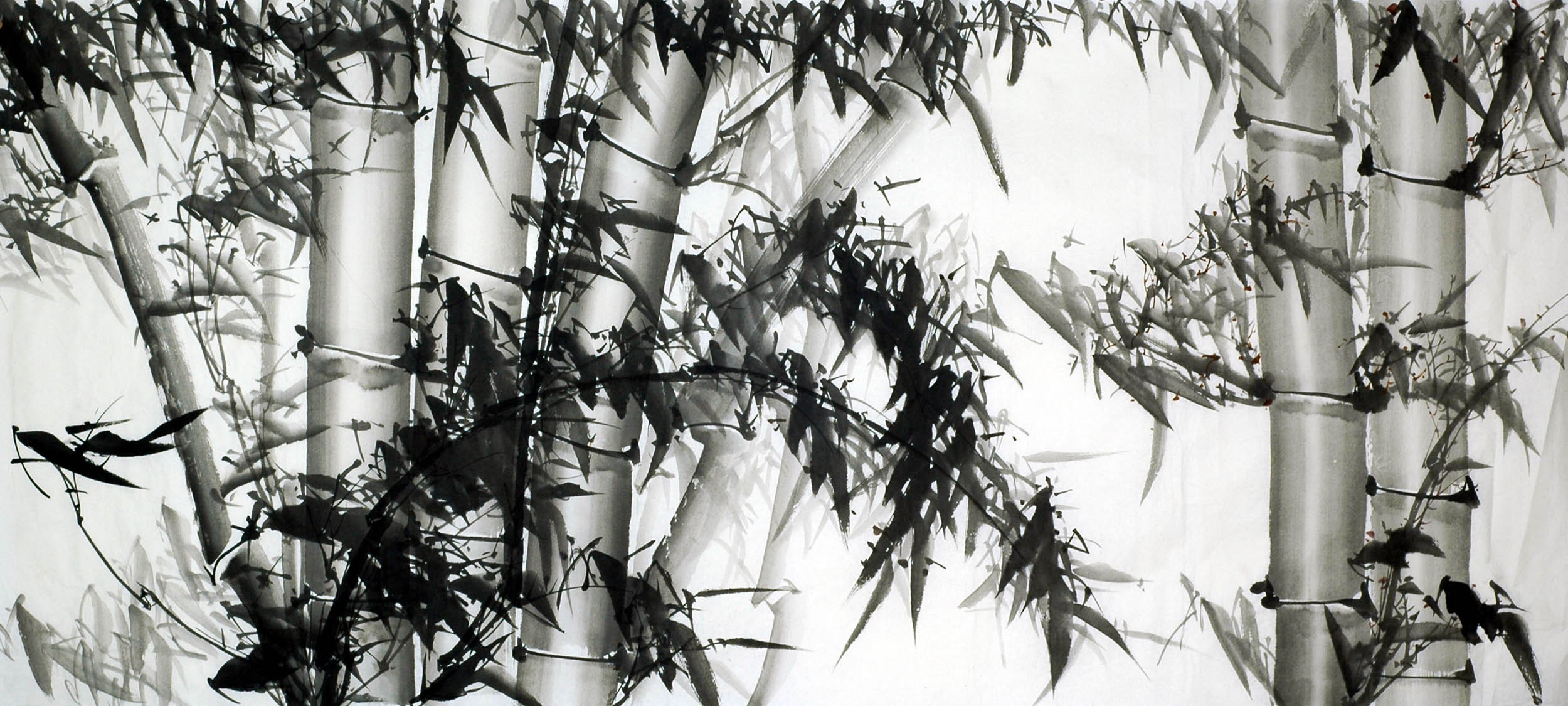 Chinese Ink Bamboo Painting - CNAG008822