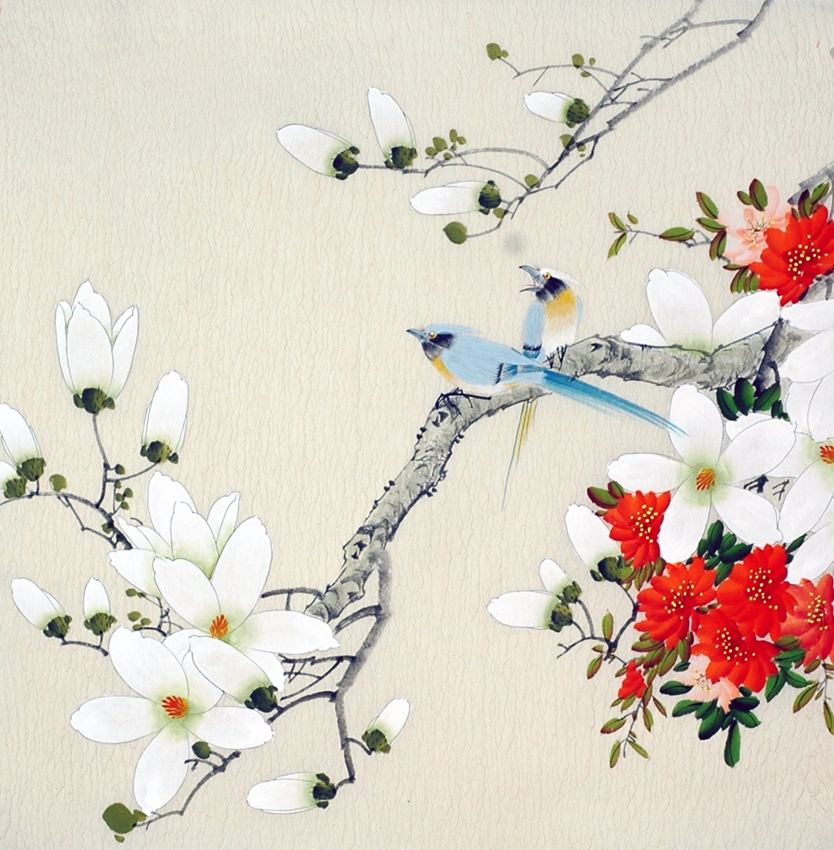 Chinese Flowers&Trees Painting - CNAG008824