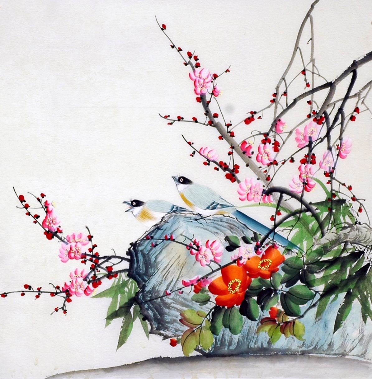 Chinese Flowers&Trees Painting - CNAG008826