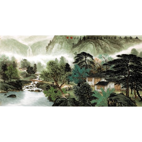 Chinese Landscape Painting - CNAG008829