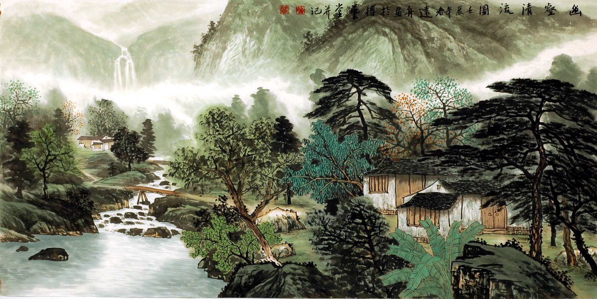 Chinese Landscape Painting - CNAG008829