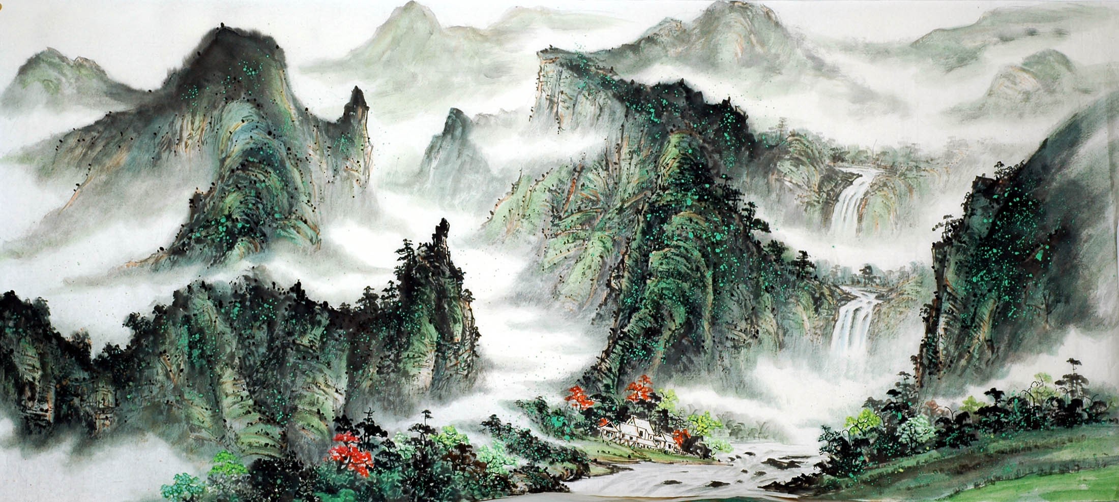 Chinese Landscape Painting - CNAG008831