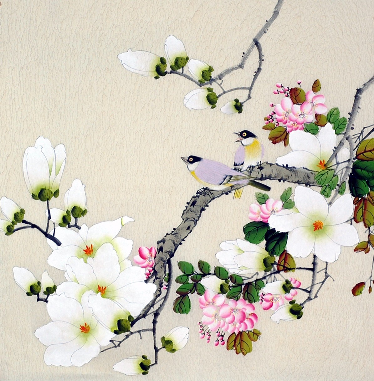 Chinese Flowers&Trees Painting - CNAG008834
