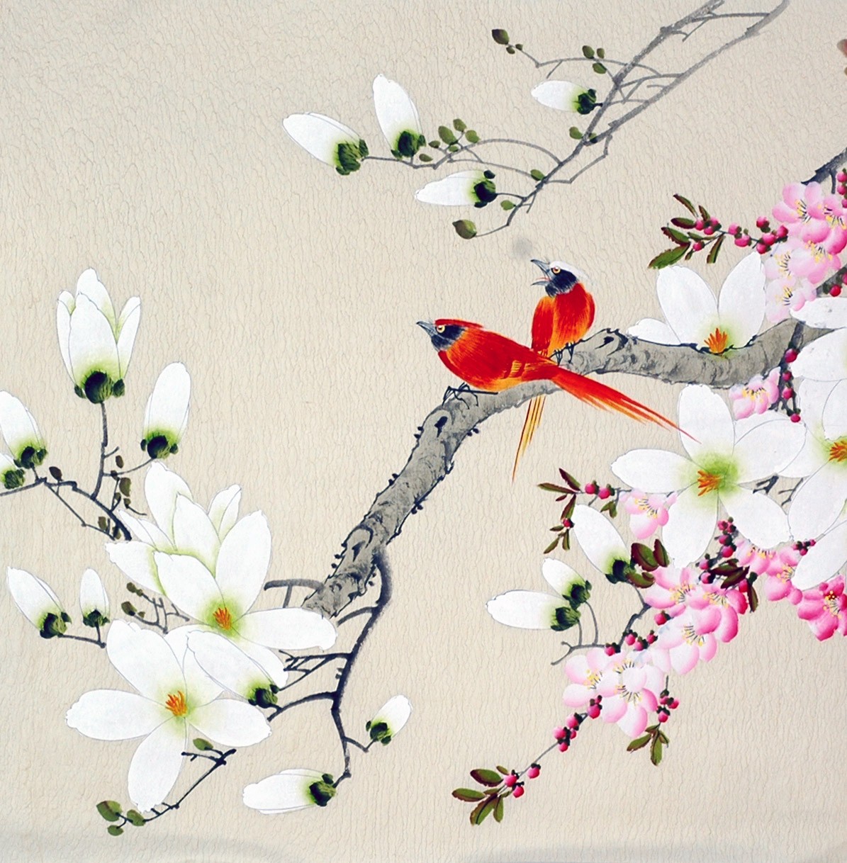 Chinese Flowers&Trees Painting - CNAG008843