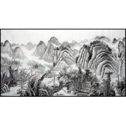 Chinese Landscape Painting - CNAG008844