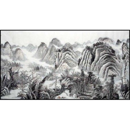 Chinese Landscape Painting - CNAG008844