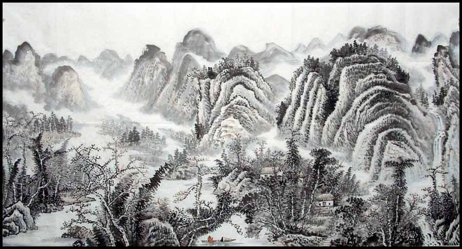 Chinese Landscape Painting - CNAG008844