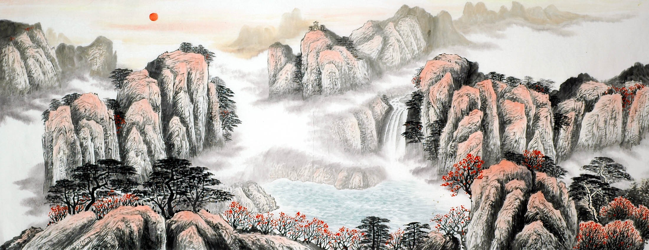 Chinese Landscape Painting - CNAG008853
