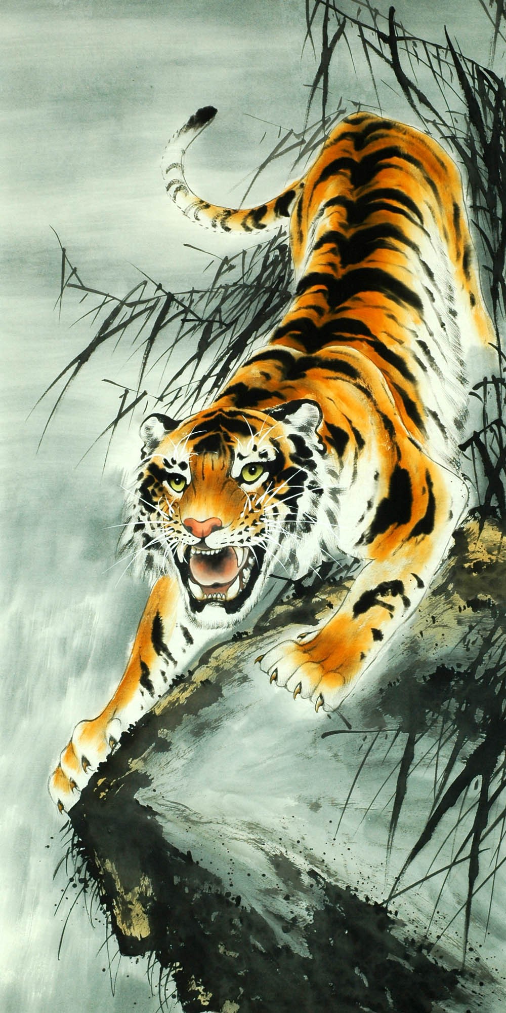 Chinese Tiger Painting - CNAG008857