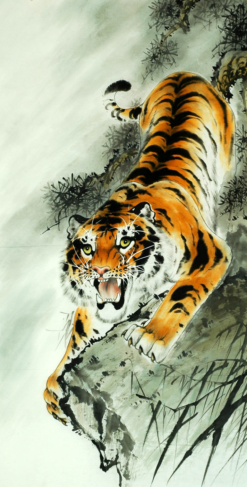 Chinese Tiger Painting - CNAG008858